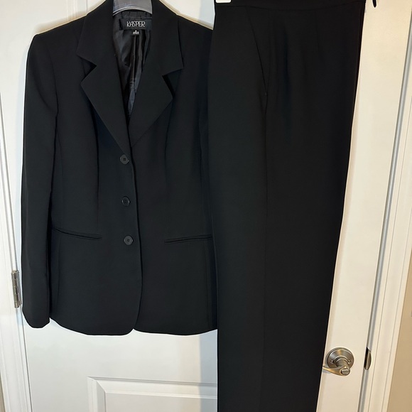 Kasper ladies pants suit black size 6 - Picture 8 of 8